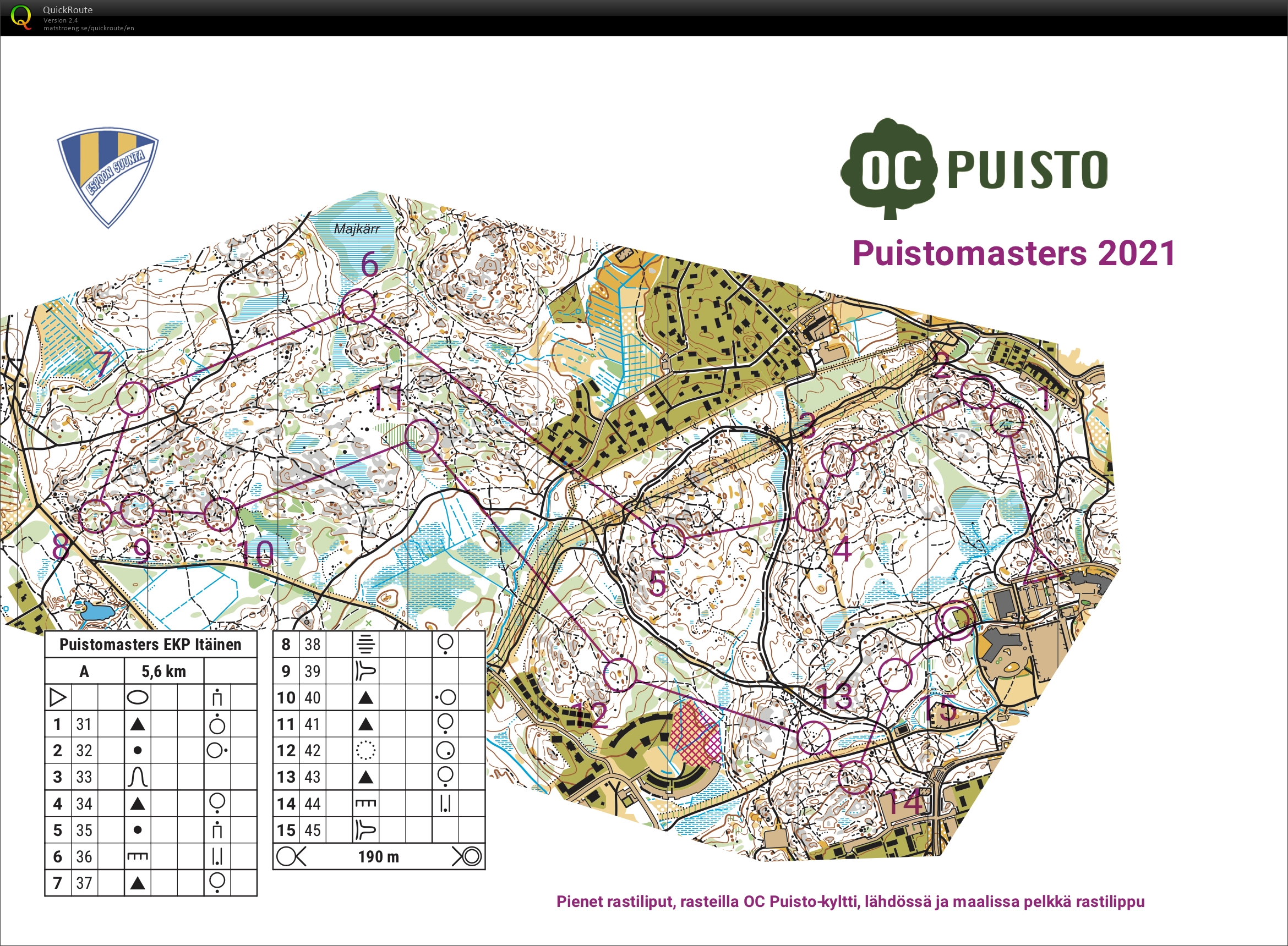 Puistomasters 1/2021 (17/04/2021)